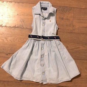 4t polo Ralph Lauren Jean dress with belt